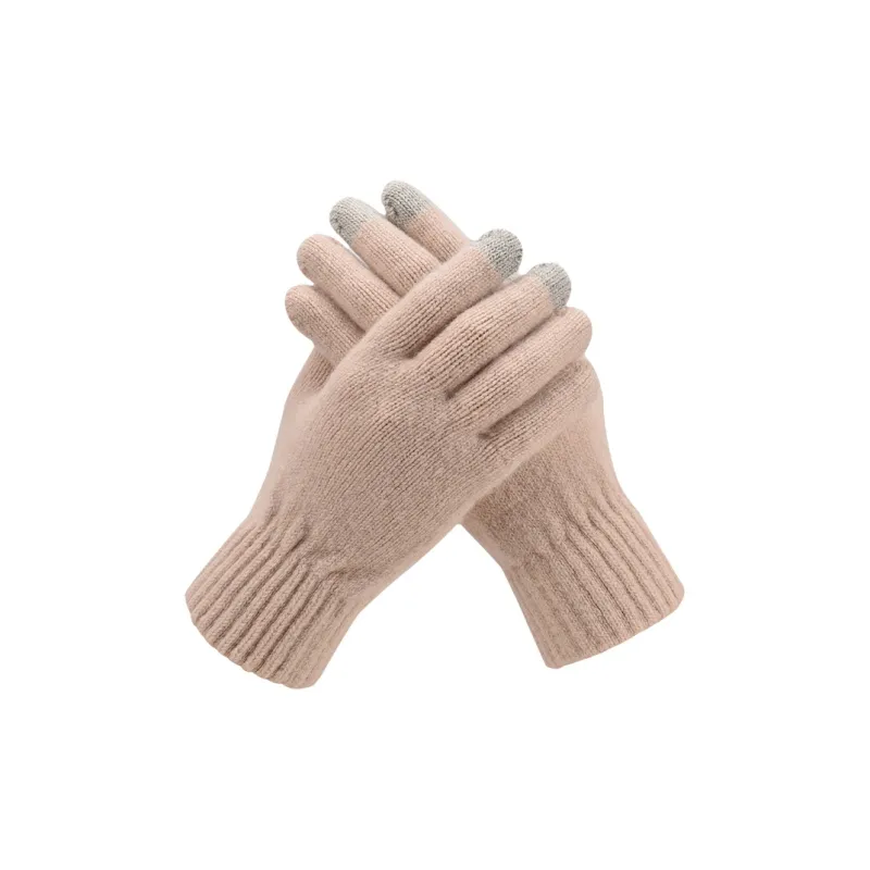 BANDICOOT Sheep Wool Knit Gloves Unisex Red-0