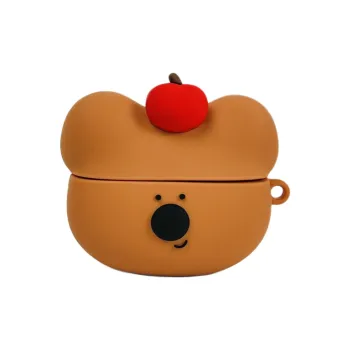 Sopi Compatible With Apple AirPods 4 Silicone Persimmon Pepper Bear Headphone Cases