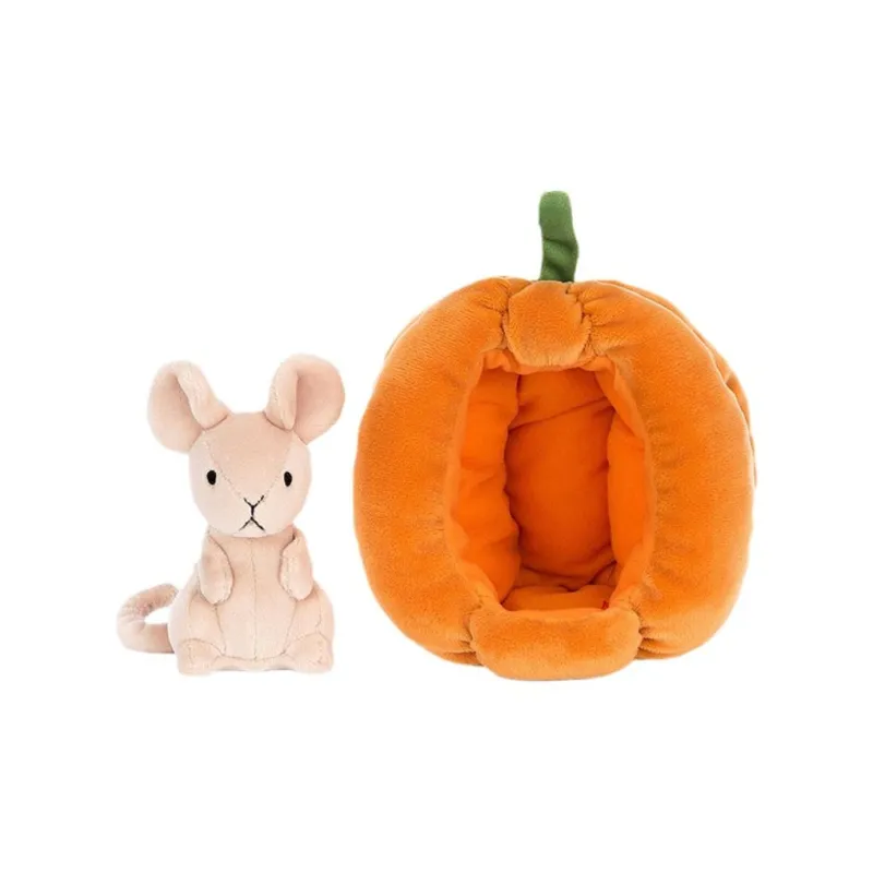 JELLYCAT Forest Animal Collection Pumpkin Mouse Dolls Plush Doll 18CM High-2