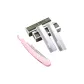 [White Gold Quality]20 Pcs Stainless Steel Eyebrow Razor Blades+Knife Racks