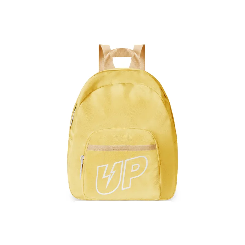 TURN UP Polyester Student Backpack Regular Unisex Yellow-0