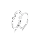 Mobius Loop Couple Rings[Style 4]