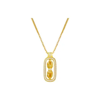 I Do 925 Silver Inlaid With Zircon Necklaces Unisex