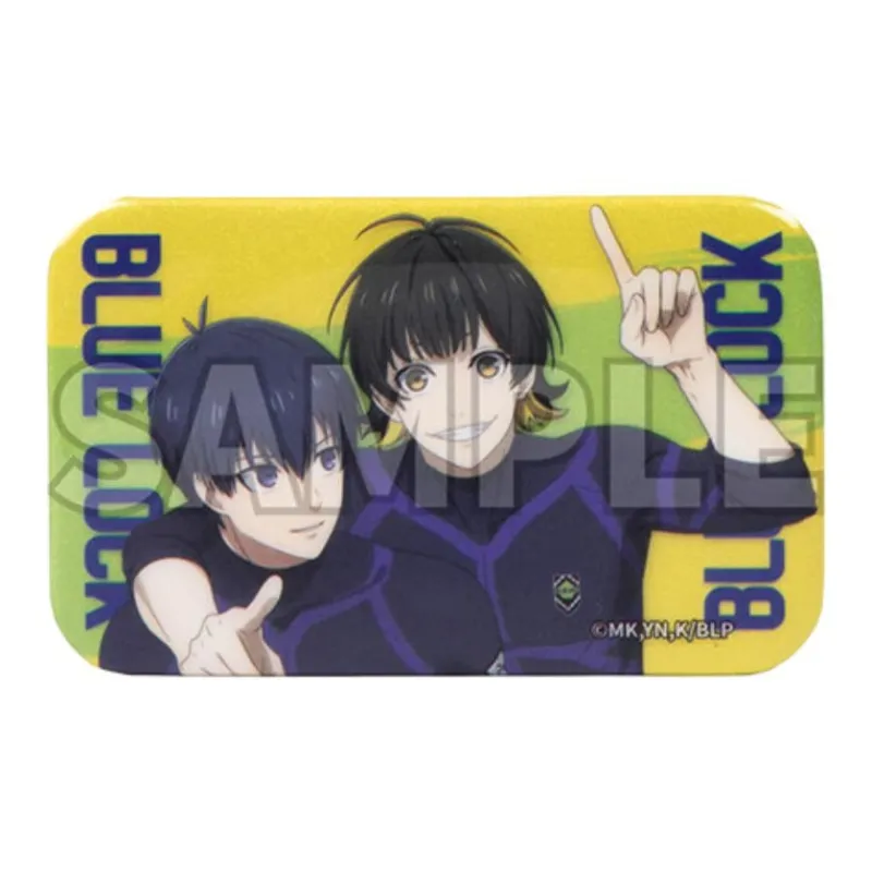 GuGuGuGu Blue Lock Blue Restricted Area Square Tinplate Badge Badges-5