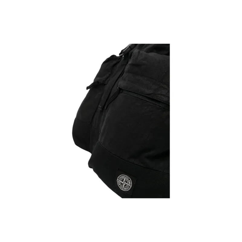 STONE ISLAND Canvas Backpack Regular Men's Black-4