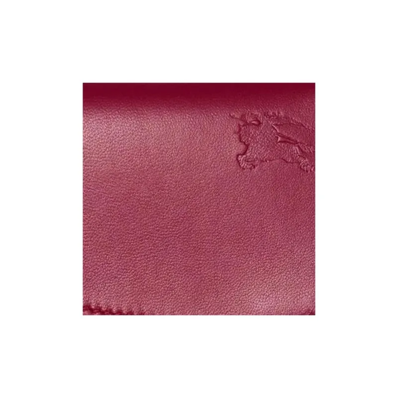 Burberry Lambskin Coin Purse Women's Raspberry Red-2