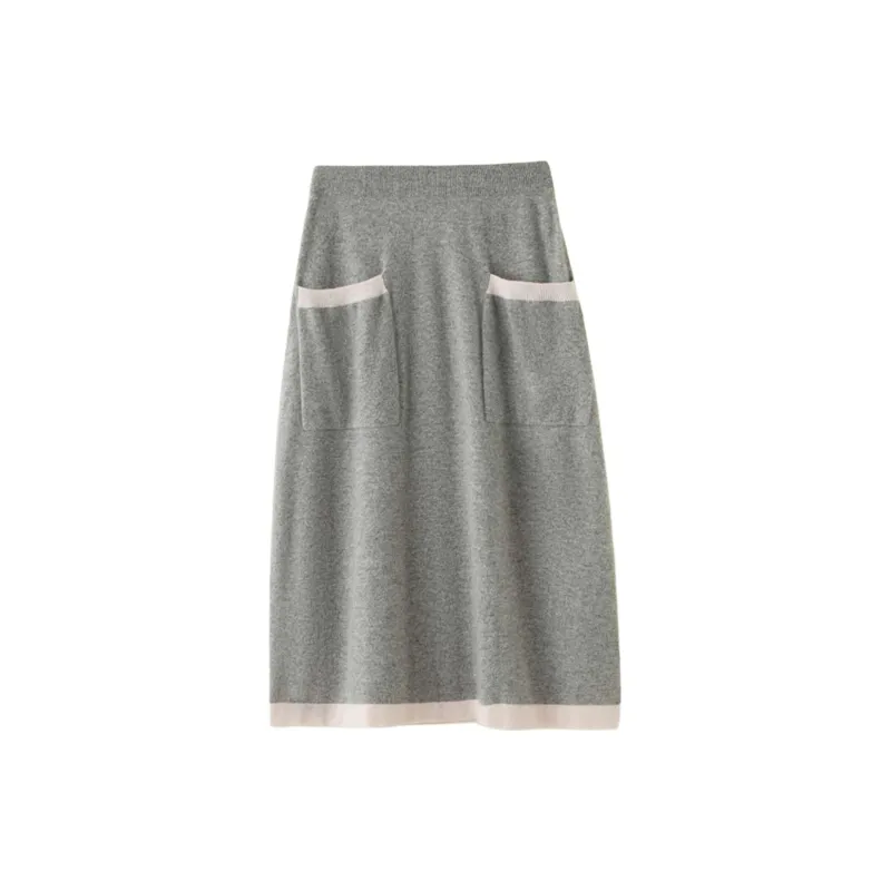 SNOWFORTE Casual Long Skirts Women's Moon Gray-0