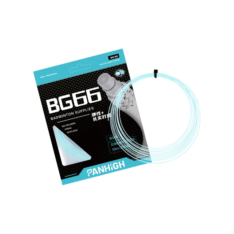 Crab Feathers Stretchable And Durable Badminton Racket Strings Training Match Unisex 0.66 String Gauge-2