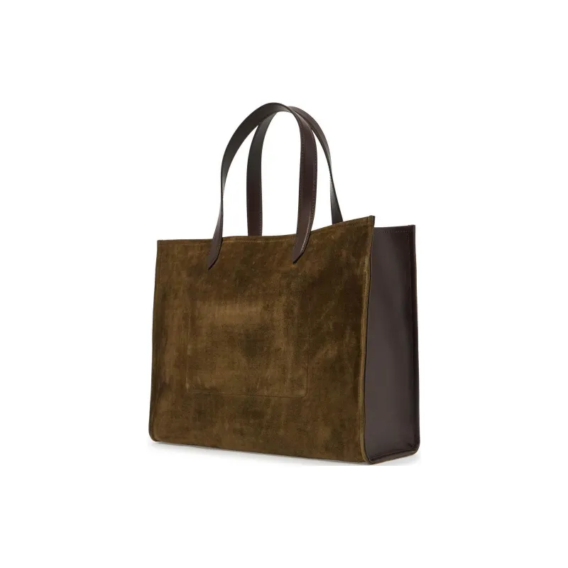 BALMAIN B Army Logo Embroidered Tote Bag-1