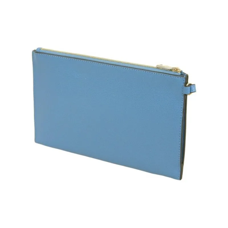 Furla Leather Clutch Small Size Unisex Blue-2