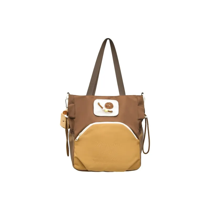 DALO Oxford Shoulder Bag Crossbody Bag Women's White/Black/Yellow/Green/Brown-9
