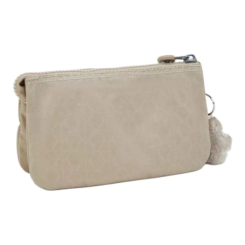 Kipling Recycled Polyester Clutch Large Size Women's Beige-1