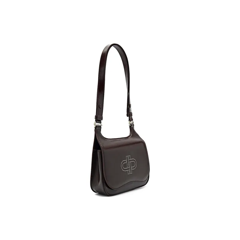 PEDRO Icon Series Cow Leather Shoulder Bag Women's Black/Dark Brown-6