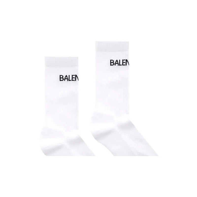 Balenciaga SS22 Knee-High Socks Men's 1 Pack White-3