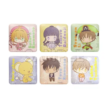GuGuGuGu Cardcaptor Sakura PU Square Cartoon Merch Anime By Guzi Badges