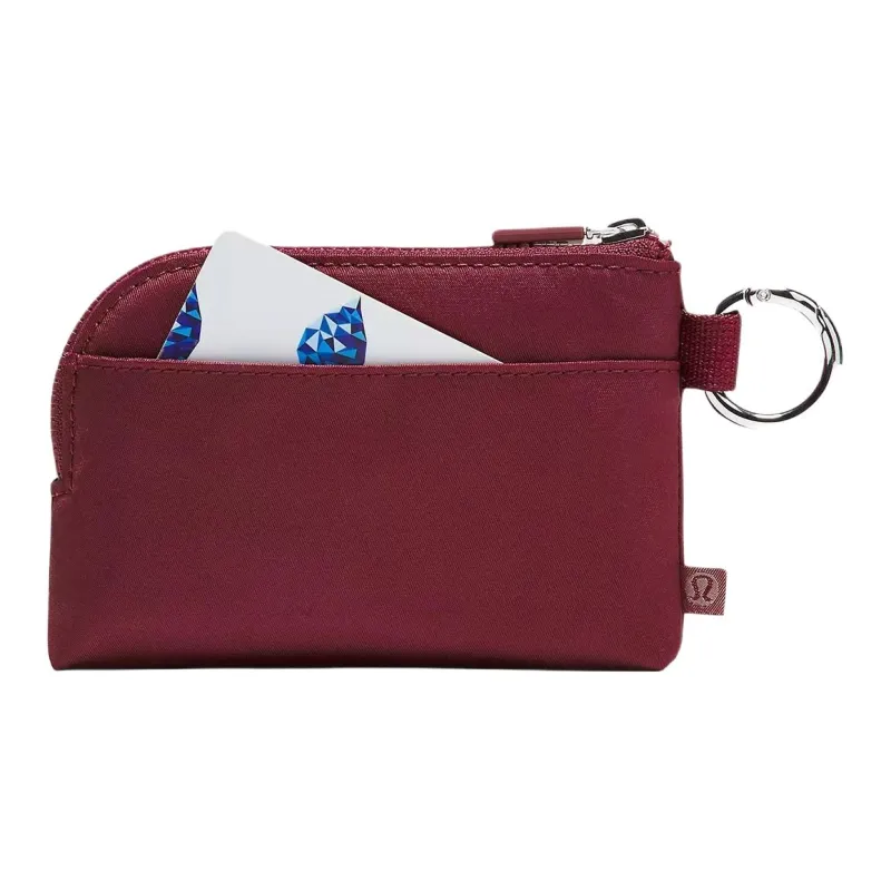 Lululemon Recycled Polyester Card Holder Women's Deep Luxury Style & Pink Trend-1