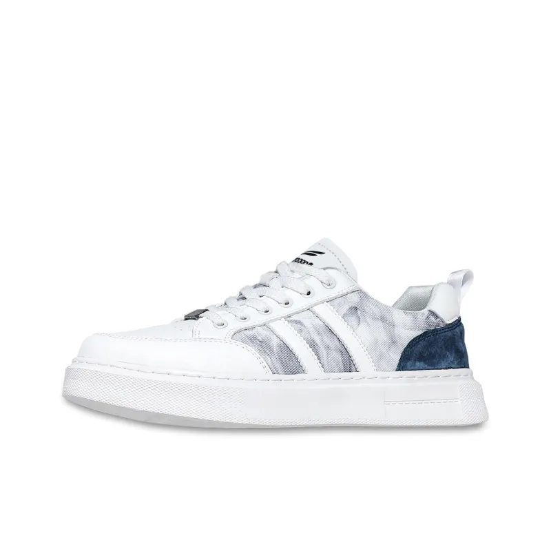 RED DRAGONFLY Skateboard Shoes Lightweight And Breathable Low Top Casual Shoes Men's White Blue Beige Yellow-1