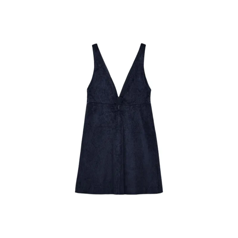ZARA Sleeveless Dress Women's Dark Blue-1