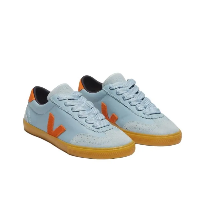 Make My Lemonade x VEJA Low Top Skateboard Shoes Women's Blue-2