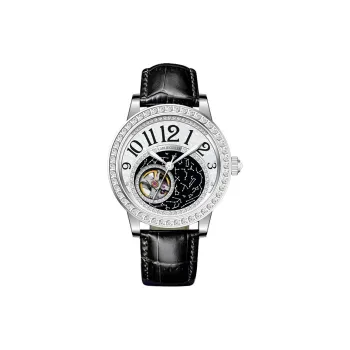 CARLIECULLEN Mechanical Movement Genuine Leather Strap Watch Women's Watch White Dial