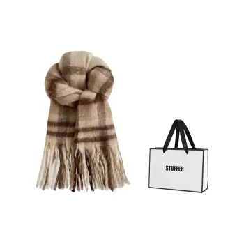 STUFFER Faux Cashmere Knit Scarves Unisex