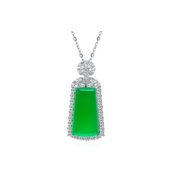 Diamond International Chalcedony Necklaces Unisex