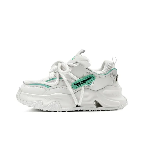 FAIRWHALE Abrasion Resistant Lightweight Slip Resistant Low Top Chunky Sneakers Men's