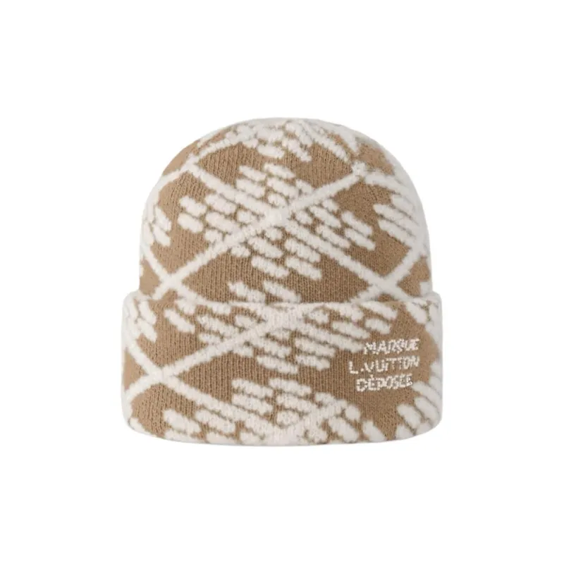 LOUIS VUITTON M7910A Lv Crush Damier Argyle Beanie-1