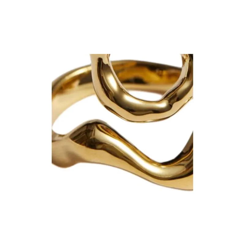 Other Stories Brass Rings Women's Gold-1