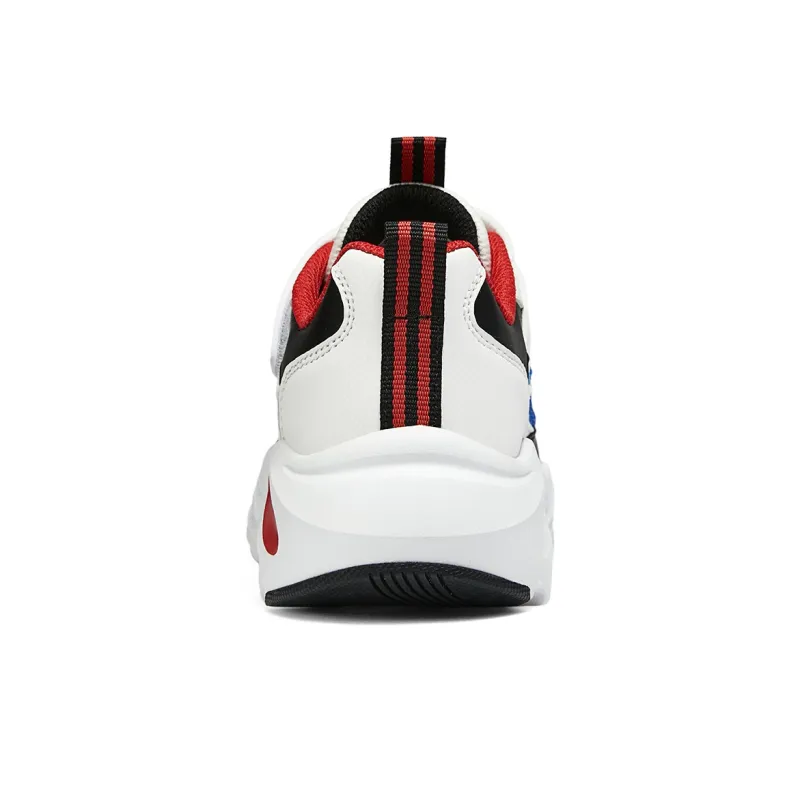 Skechers Slip Resistant Rebound Anti Kick Breathable Low Top Kids Lifestyle Shoes White Blue Kids'-4