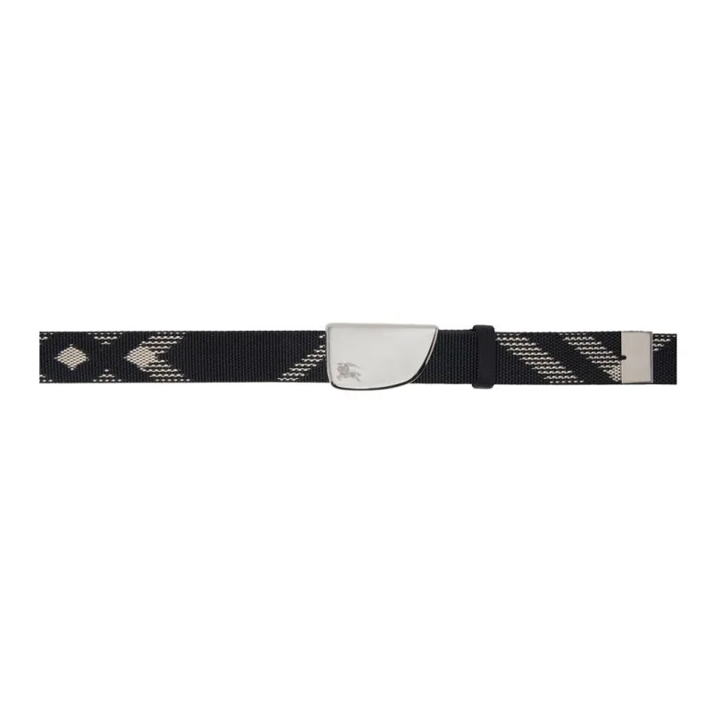 Burberry Fabric Belt Men's Black Width: 4CM-0