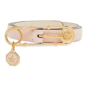VERSACE Calfskin Leather Belts Women's Pink -