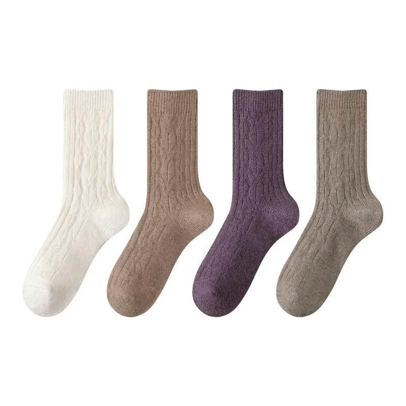 XXLLG Mid-Calf Socks Women's 4 Pack-7