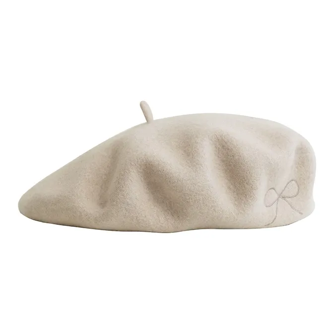 LOST PATTERN Wool Beret British Vintage Pumpkin Cap Japanese Style Painter Beret Women's-2