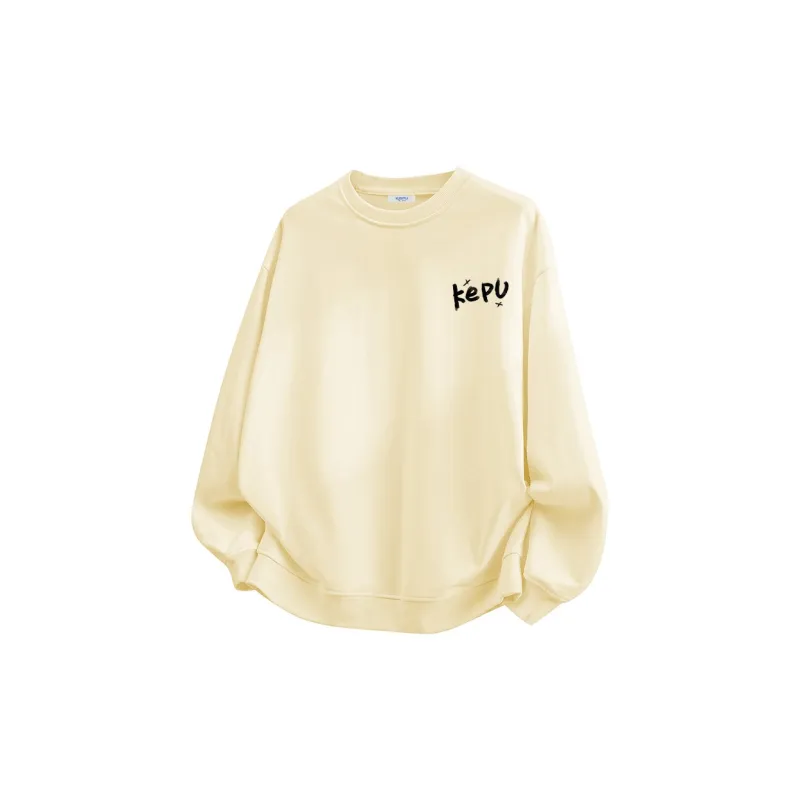 Kepu Fleece Lined Crew Neck Sweatshirt Unisex-11