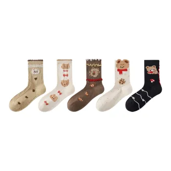 Caramella Mid Calf Socks Women's Combo Set