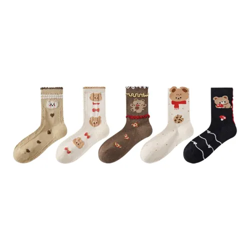 Caramella Mid Calf Socks Women's Combo Set