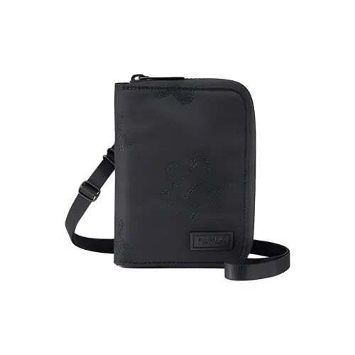 PORTER Philip Colbert Collaboration Nylon Fabric Passport Holder Regular Unisex Black
