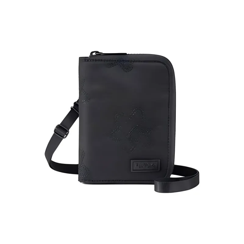 PORTER Philip Colbert Collaboration Nylon Fabric Passport Holder Regular Unisex Black-0