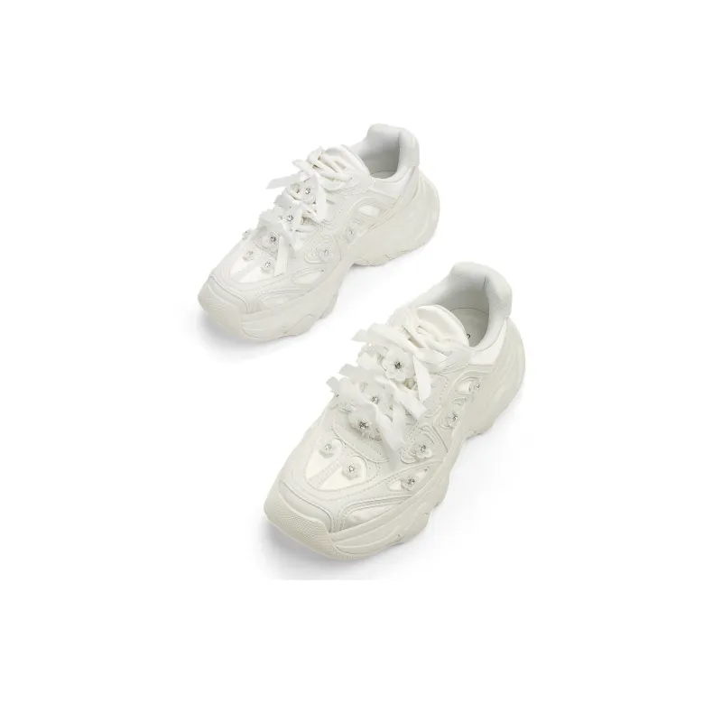CHARLES&KEITH Small CK Height Increasing Slip-Resistant Low-Top Chunky Sneakers Women's Multicolor-6
