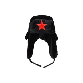 Yamaichi Maru Flocked Cloth Trapper Hats Unisex