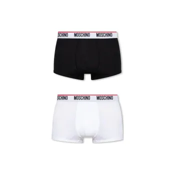 MOSCHINO Logo Waistband Two Pack Boxers