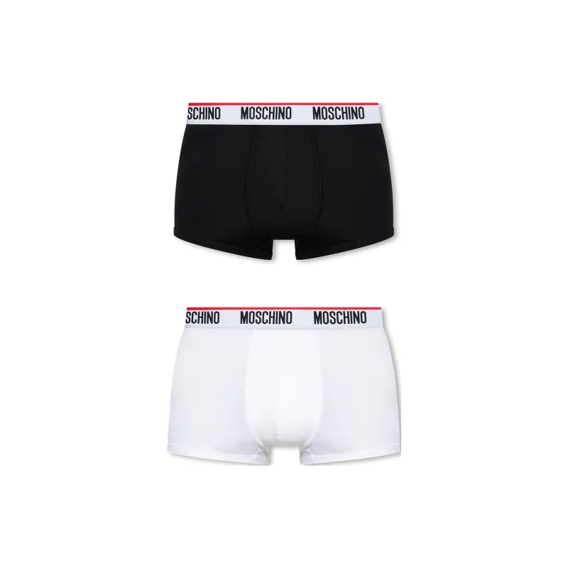 MOSCHINO Logo Waistband Two Pack Boxers-0