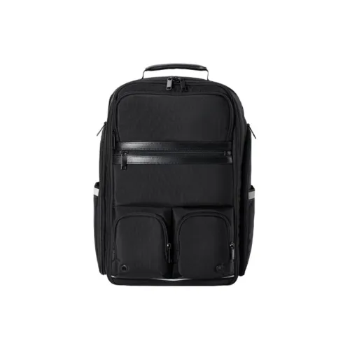 NETEASE Nylon Backpack Medium Size Men's Obsidian Black