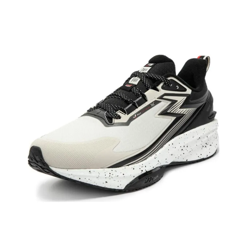 361° Rainproof Screen 8.0 Cushioning Slip Resistant Waterproof Low Top Running Shoes Men's Beige Black-1