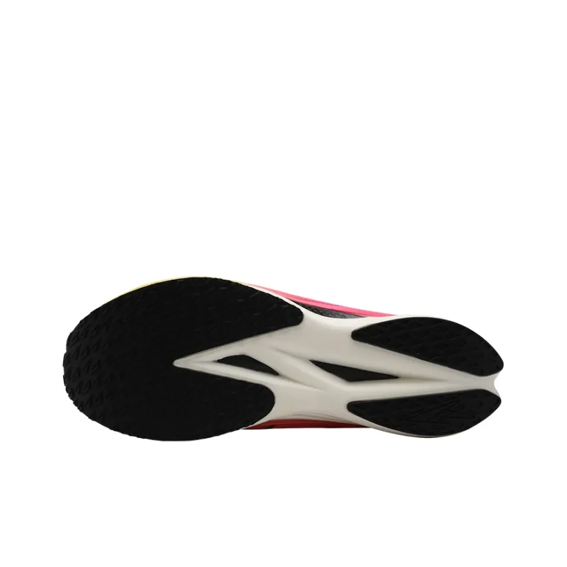 HEALTH Anti Slip Wear Resistant Low Top Carbon Plate Training Running Shoes Unisex Yellow Pink-4