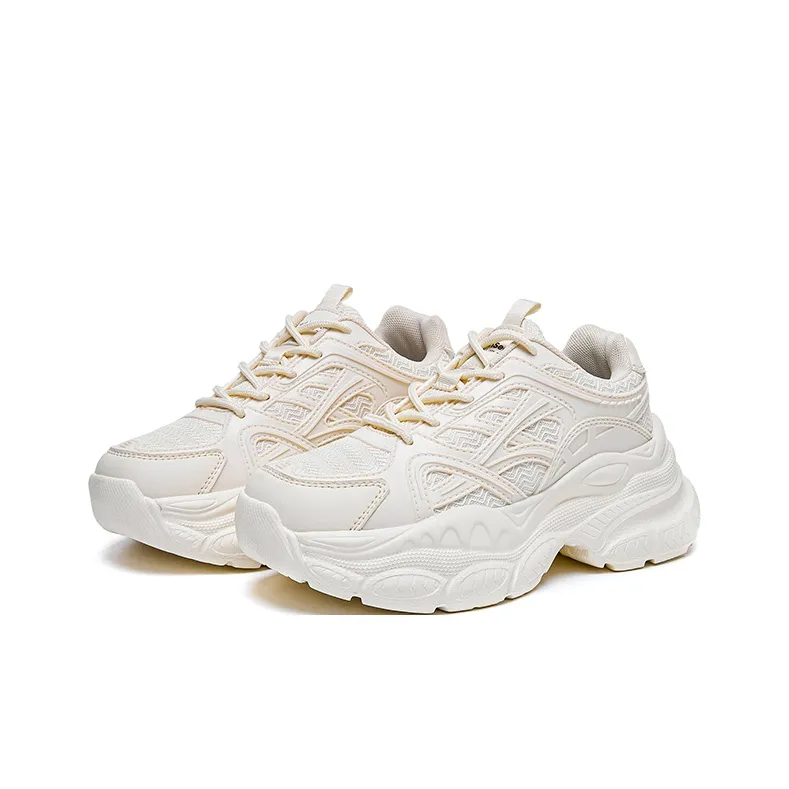 Mulinsen Anti Slip And Wear Resistant Height Increasing Low Top Chunky Sneakers Women's-1