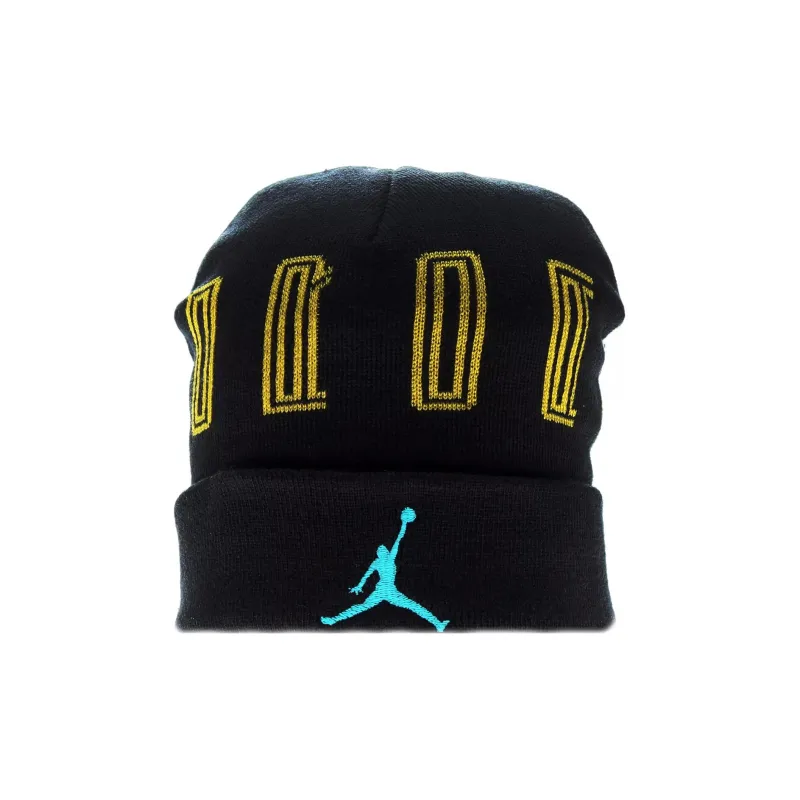 Jordan Acrylic Fiber Beanies Men's Black-1