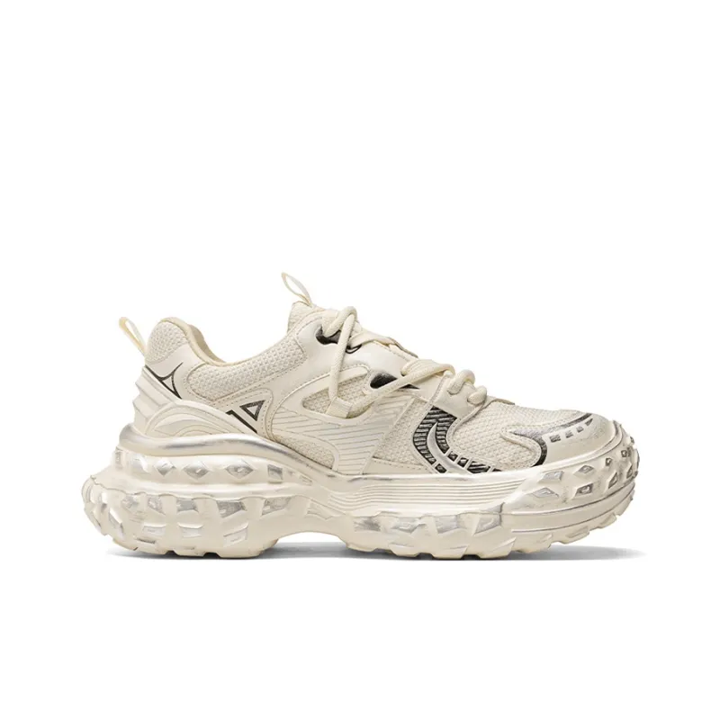 NFL Tire Tread Bottom Height Increasing Slip Resistant Low Top Chunky Sneakers Unisex Silver-1