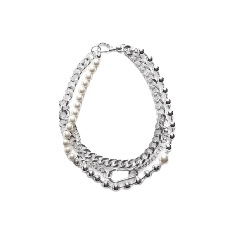 Other Stories Brass Necklaces Women's Silver-0